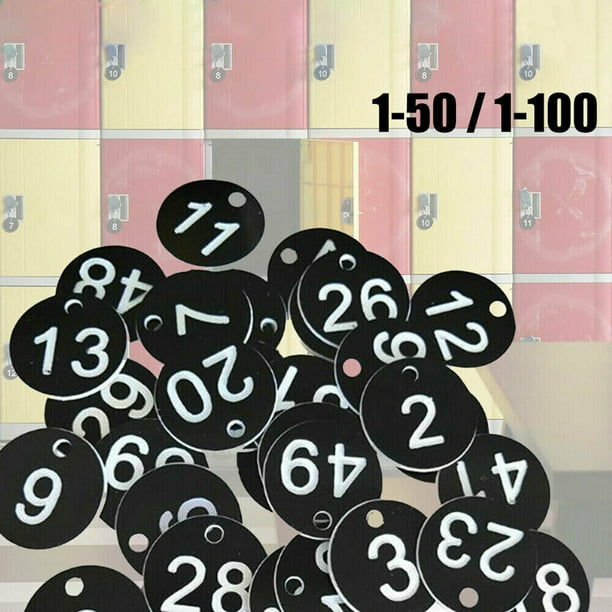 Laser Engraved Number Discs Table Tags Locker Pub Restaurant Club 50/100Pcs Laser Engraved Number Discs Table Tags Locker Pub Restaurant Club 50/100Pcs
